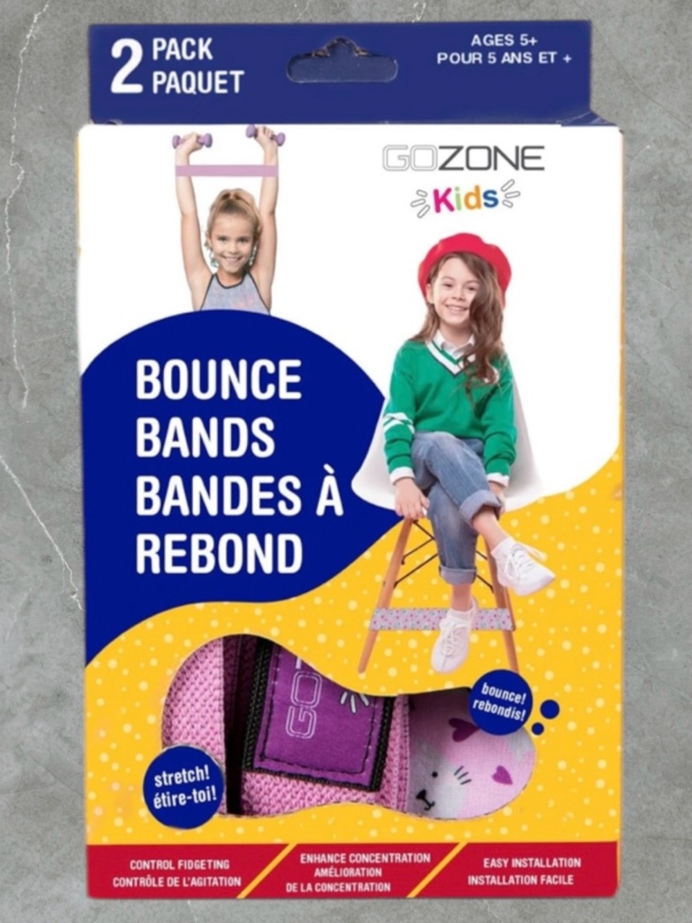$10 Add-on | Pink Bounce Bands - 2 Pack